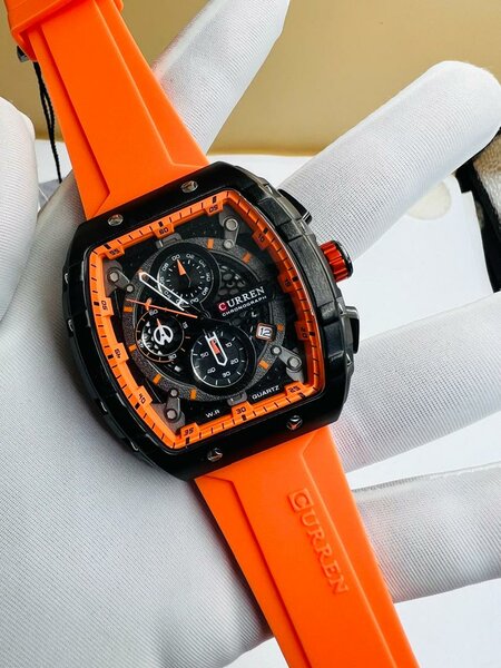 Montre sport Curren orange