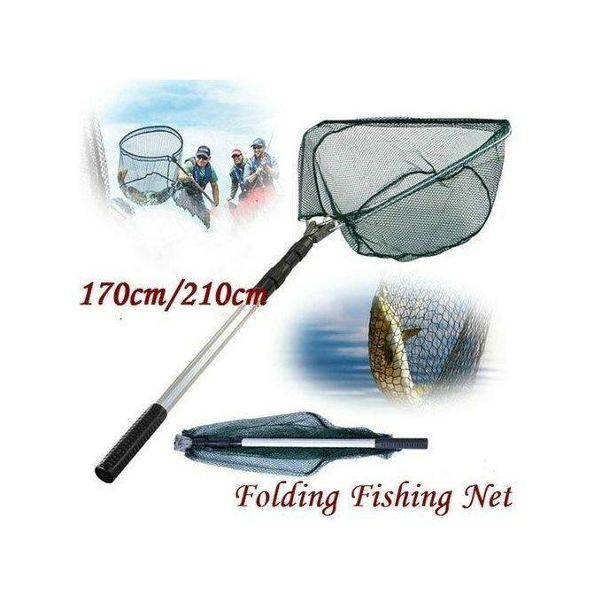 210cm Long Collapsible Fish Scoope Net For Cat Fish, Tilapia
