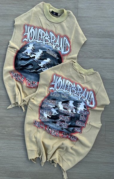 T-shirt sans manches style vintage