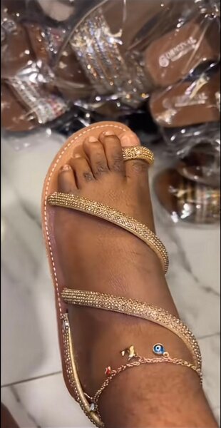 Sandales strass glamour