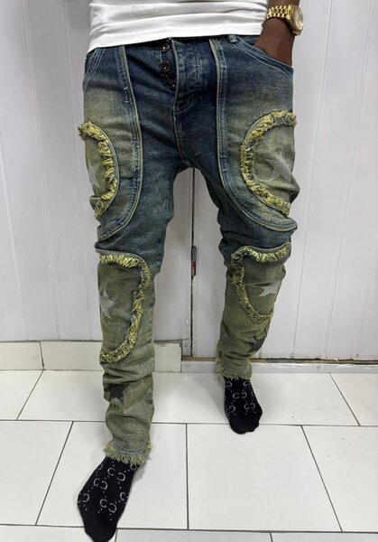 Jean tendance streetwear homme