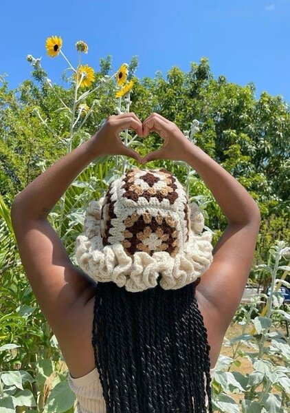 Chapeau crochet bohème chic