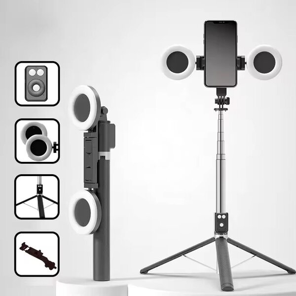 Trépied LED 2 Lumières 1m70