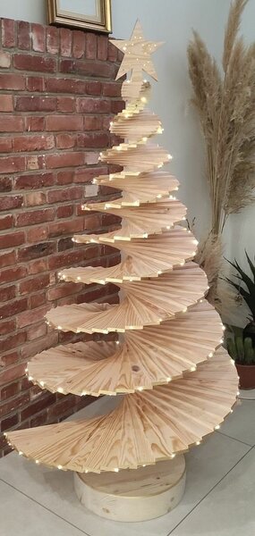Sapin de Noël en bois moderne