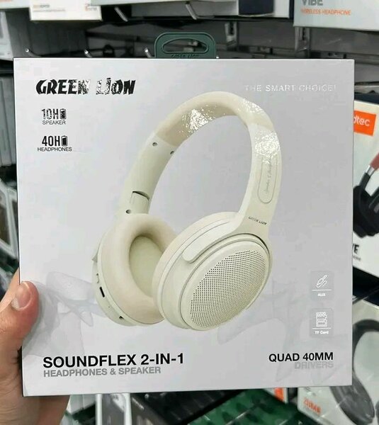 Casque sans fil GREEN LION Soundflex 2-en-1