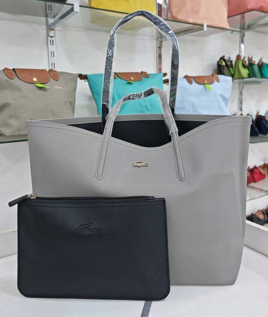 Sac cabas Lacoste et pochette
