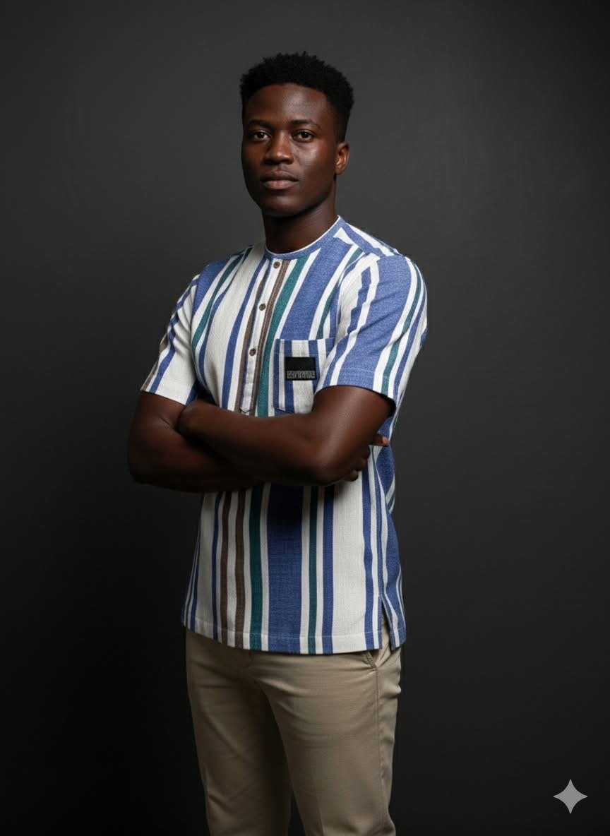 Tunique à rayures pour hommes