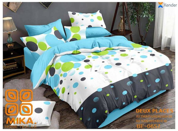 Parure de lit colorée