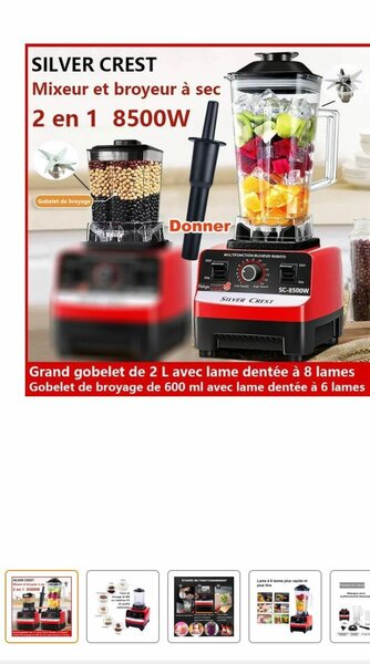Mélangeur Broyeur Silver Crest
