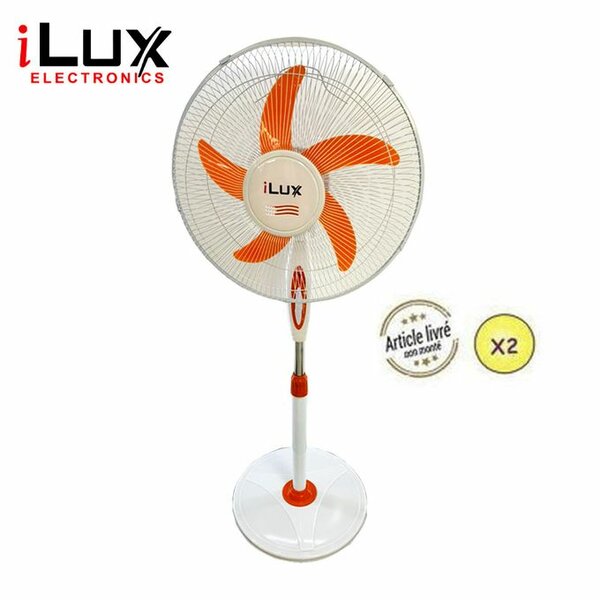 Ilux 2 Ventilateurs 16 Pouces EK1605- LXF-1605 - 5 Hélices - 2 Pièces Dans Le Carton
