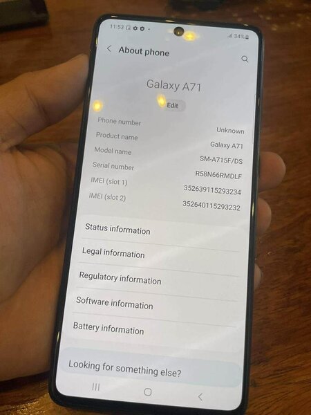 Samsung galaxy A71