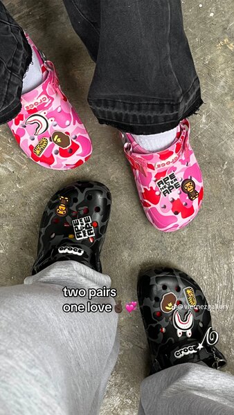 Crocs camouflage bape