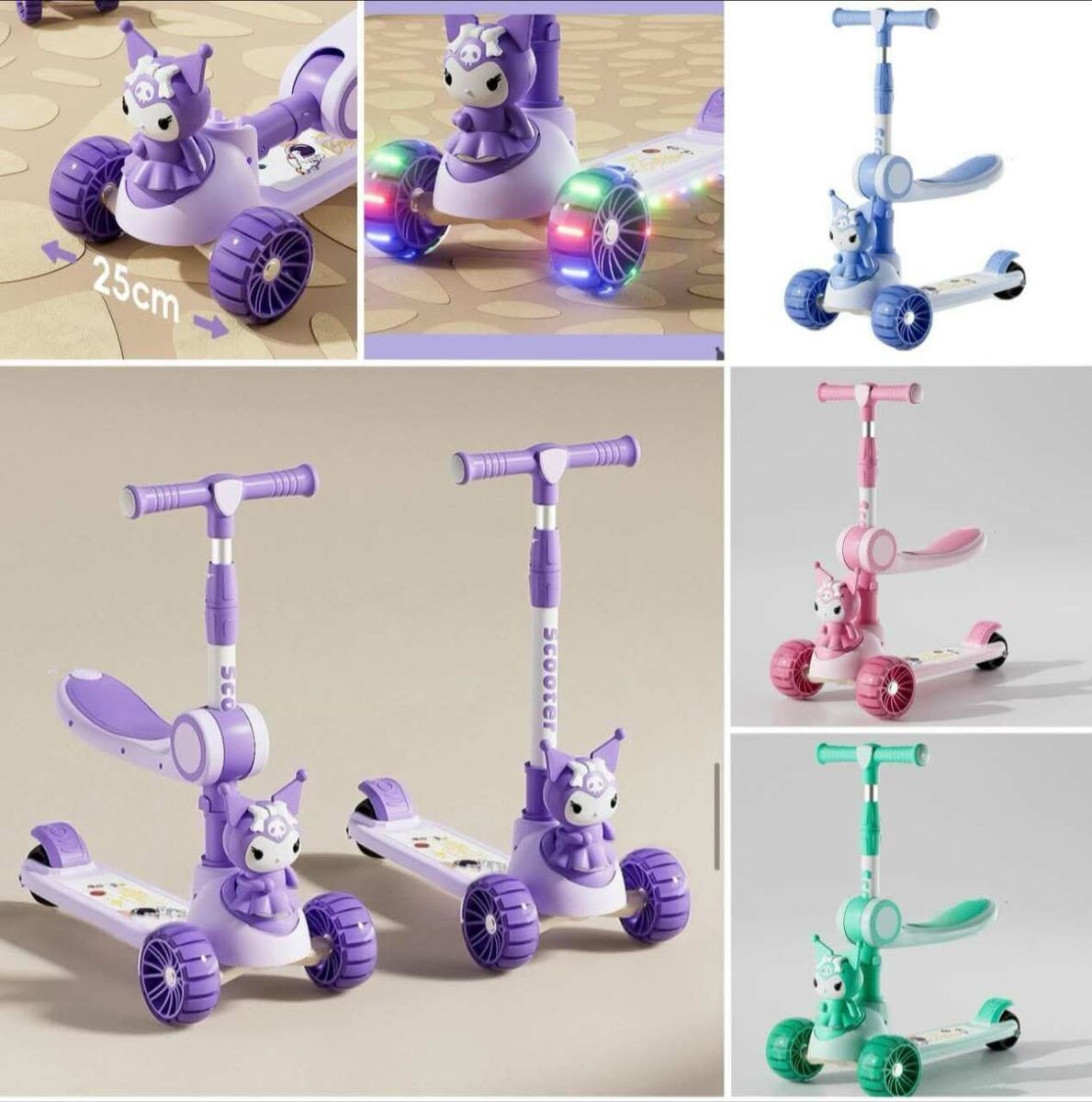 Trottinette Enfant Licorne LED