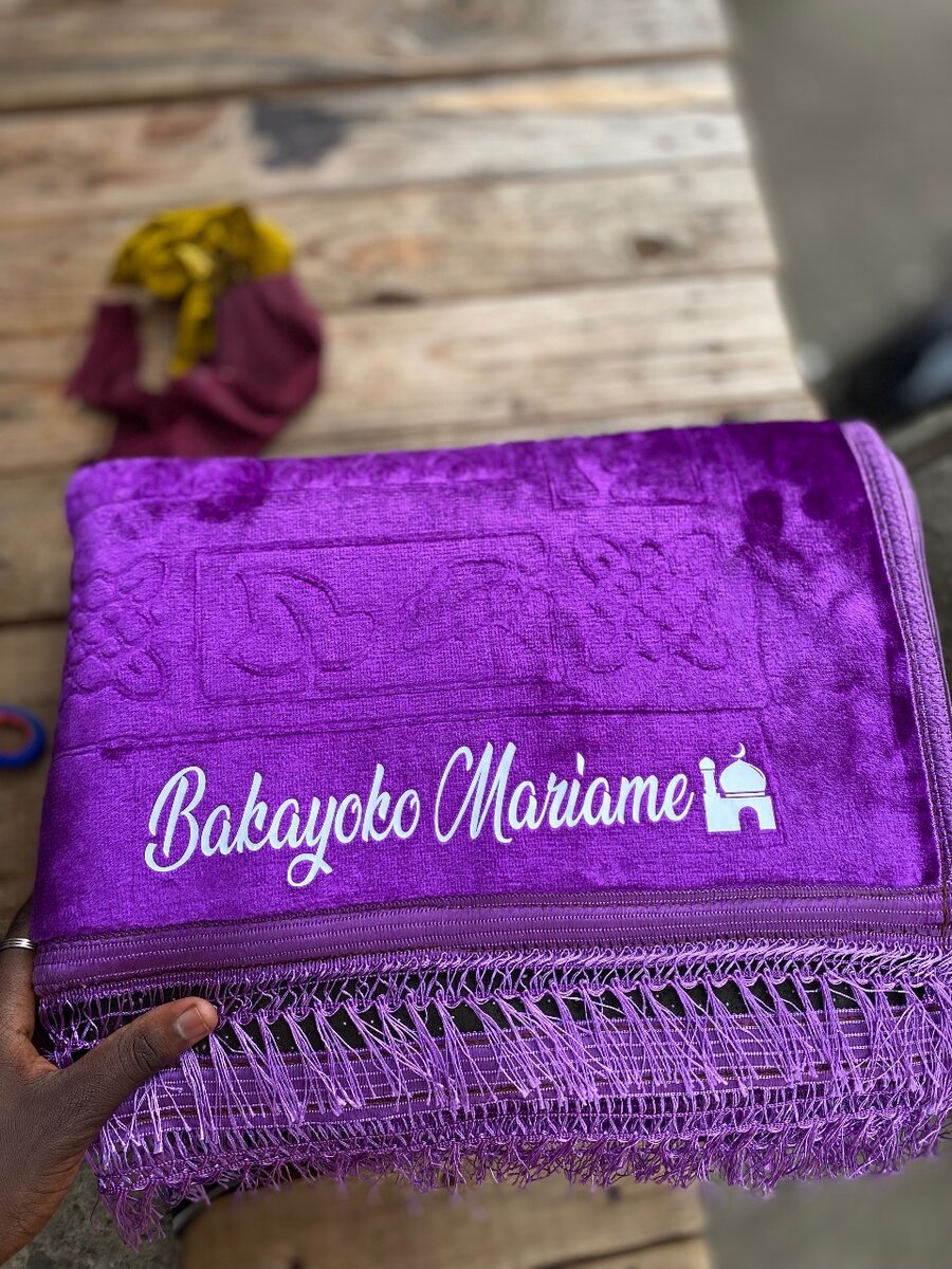 Tapis de prière personnalisés