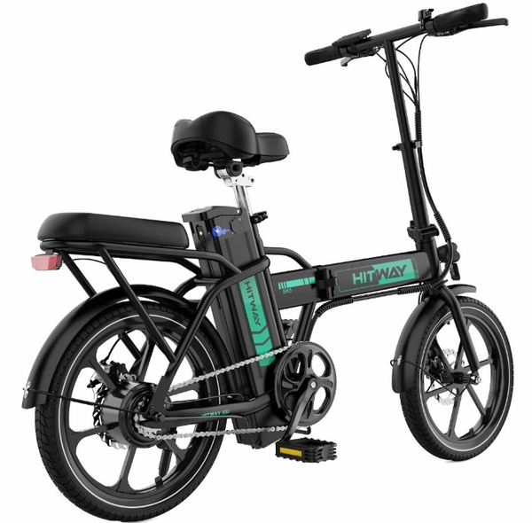 Vélo électrique pliant Hitway noir