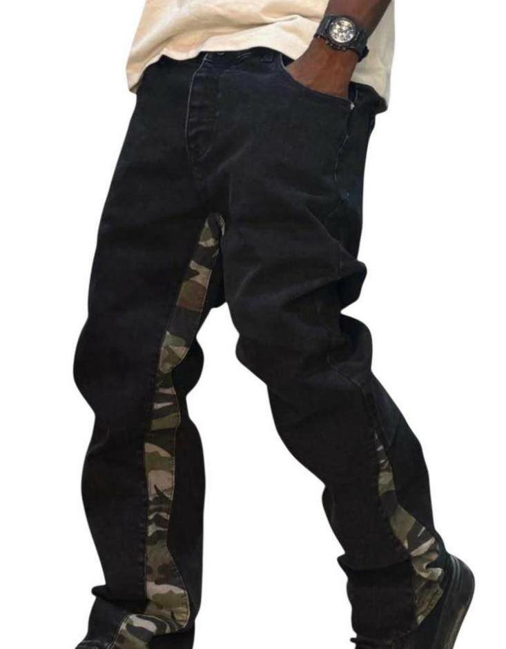 Jeans homme décontractés avec patch