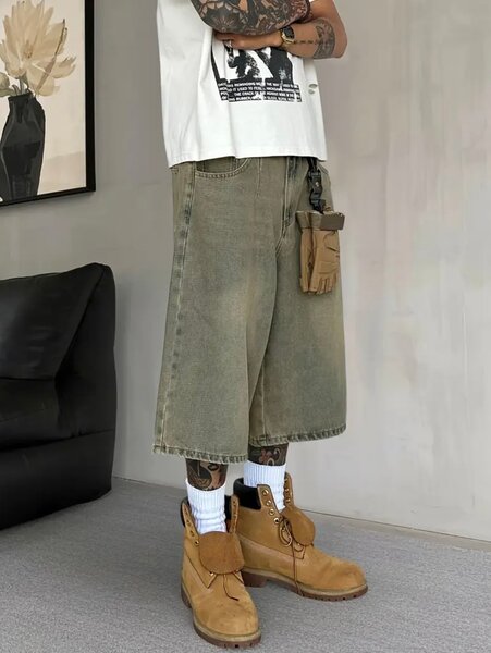 Jort rétro délavé large