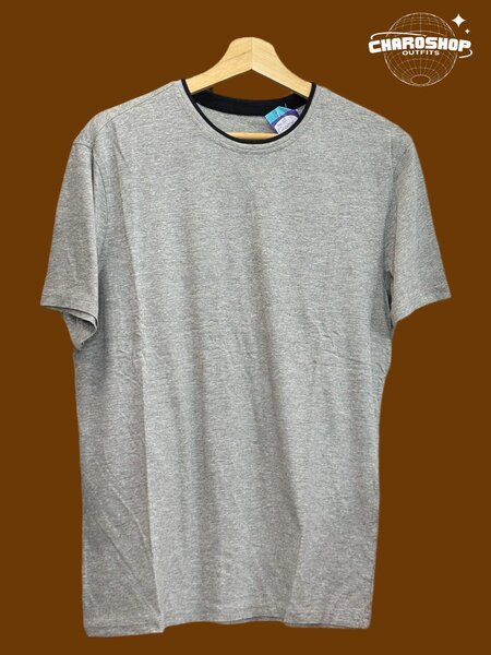 T-shirt gris en coton