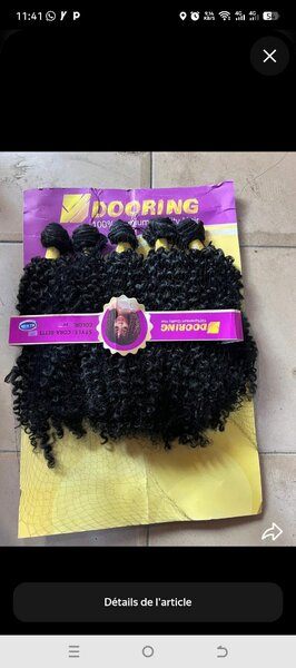 Extensions Cheveux Bouclés Noir