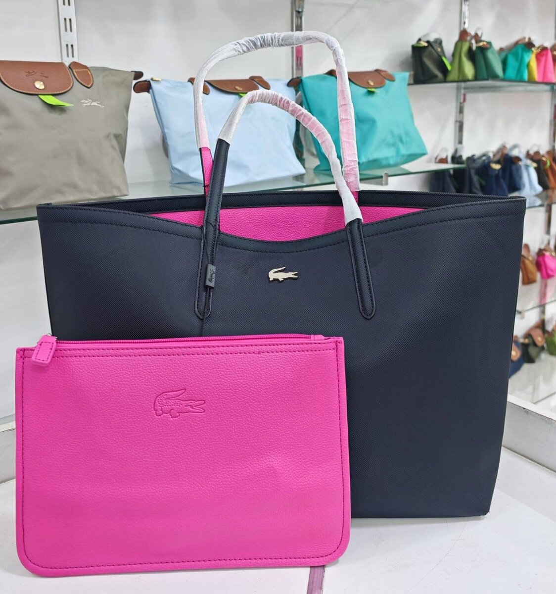 Sac cabas Lacoste avec pochette