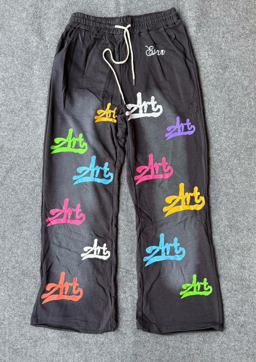 Pantalon jogging graphique coloré