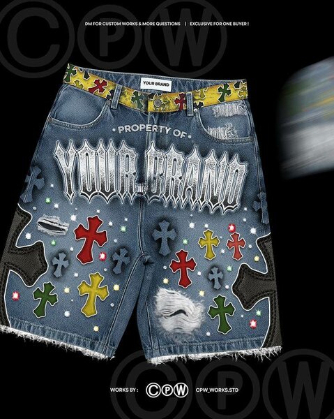 Custom jeans shorts