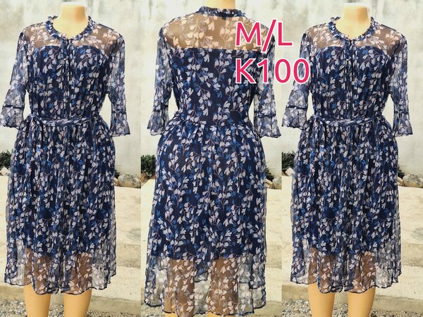 Beautiful and high-quality women's dress made of salaula silk