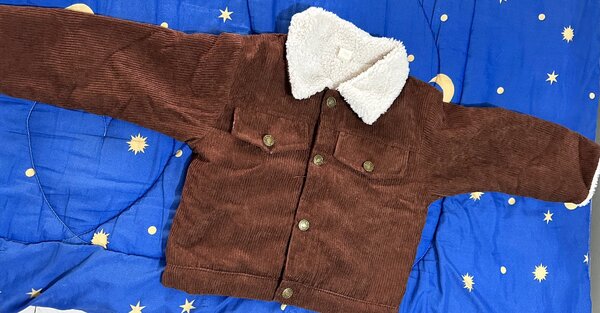 Unisex brown baby jacket