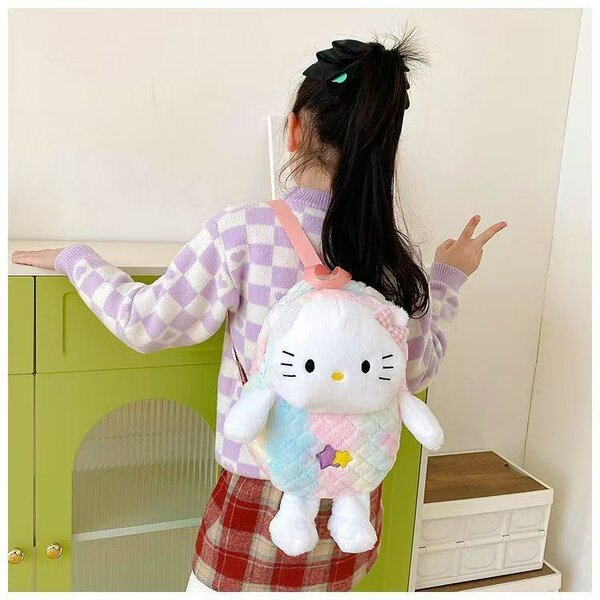 Sac à dos peluche chat mignon