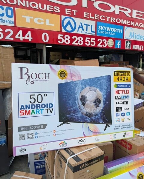 TV Android 4K 50 pouces