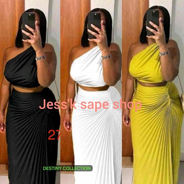 Robe asymétrique élégante