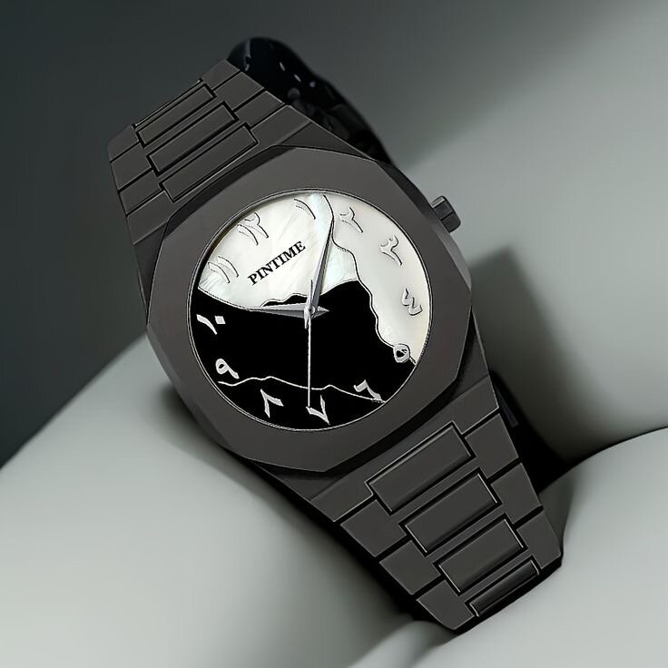 Montre élégante en acier