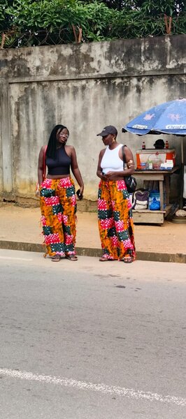Pantalons larges imprimés africains