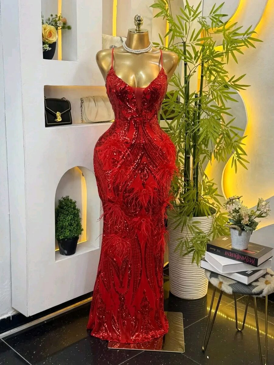 Robe de soirée élégante à paillettes