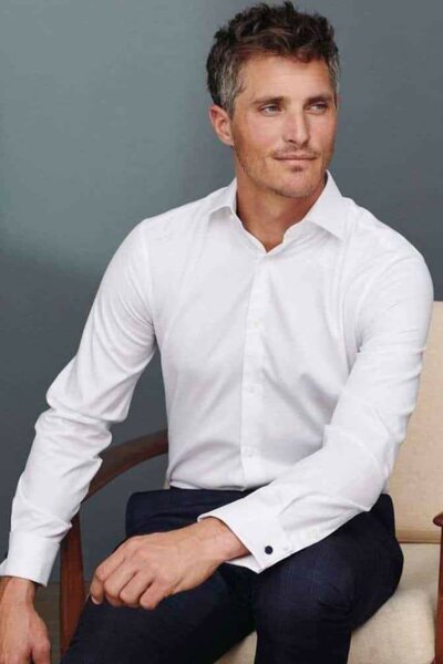 Chemise Blanche Élégante Homme