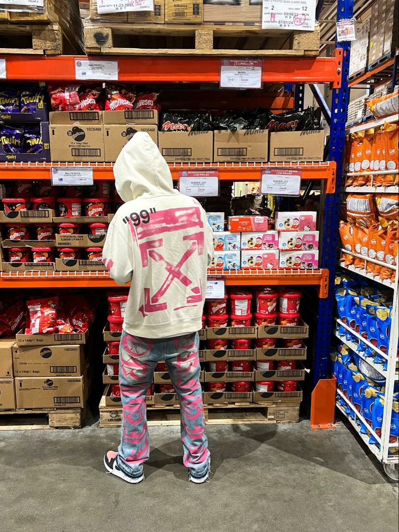 Pantalons en denim imprimé