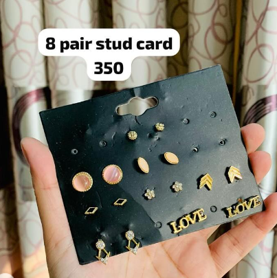 8 pair stud card 