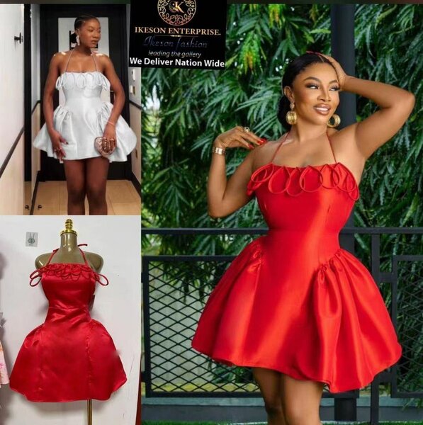 Robe cocktail évasée chic