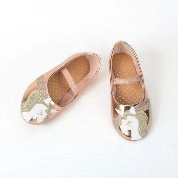 Ballerines champagne licorne