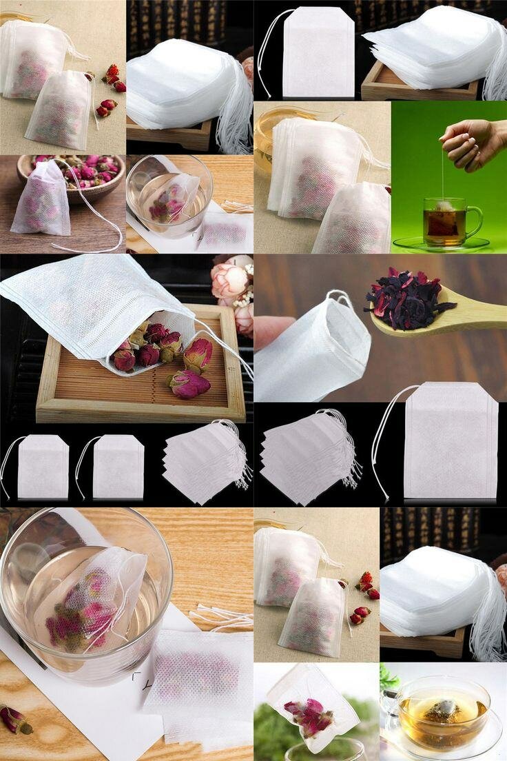 Sachets de thé en vrac réutilisables