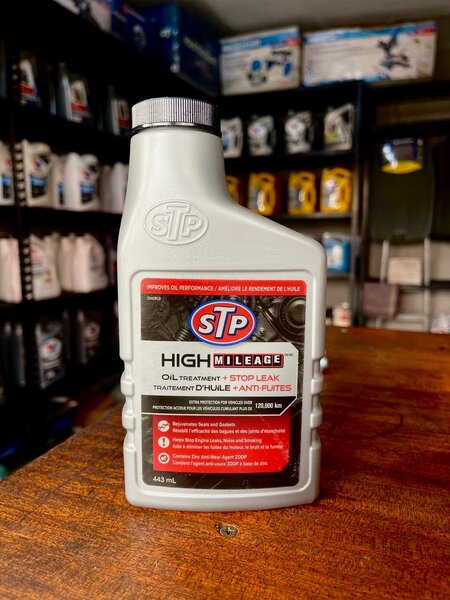 STP High Mileage Oil Treatment Imported from Canada