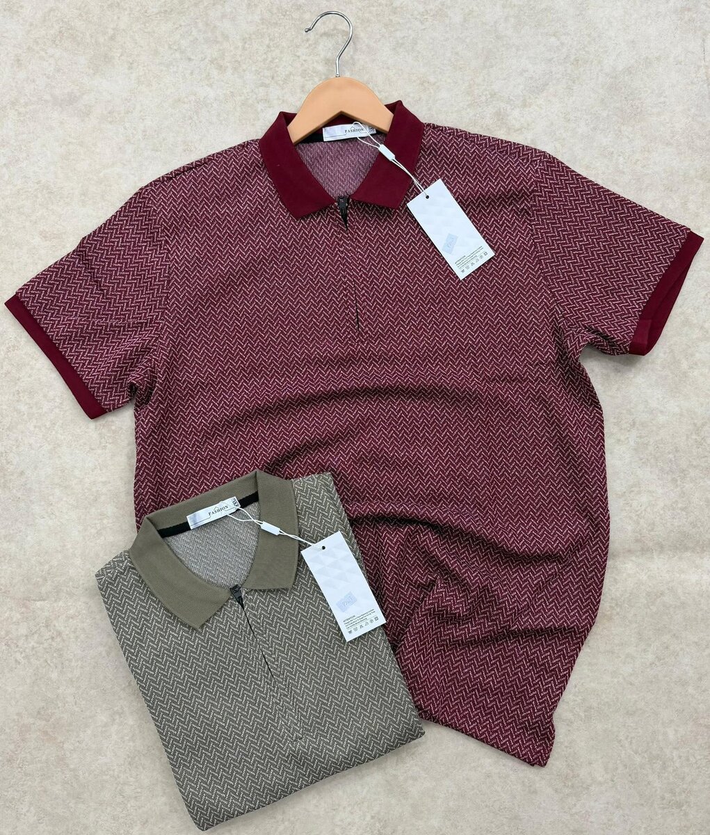 Polo rayé en coton pour homme