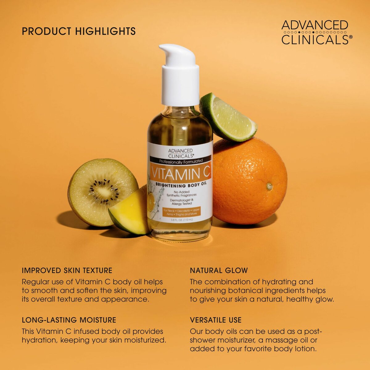 Advanced Clinicals Vit. C Body Oil