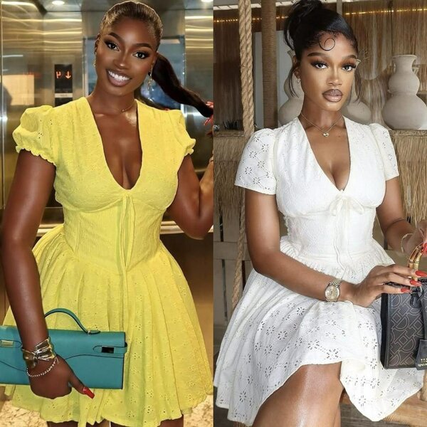 Robe d'été en dentelle style bohème