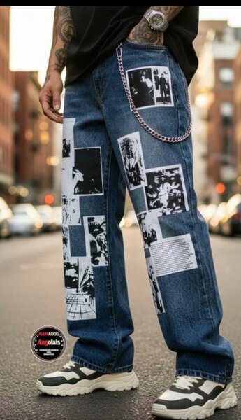 Jeans homme cargo décontractés