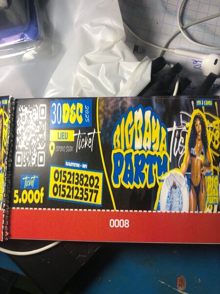 Ticket de la BIG BAYA PARTY