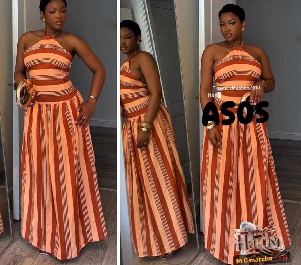 Robe à rayures élégante