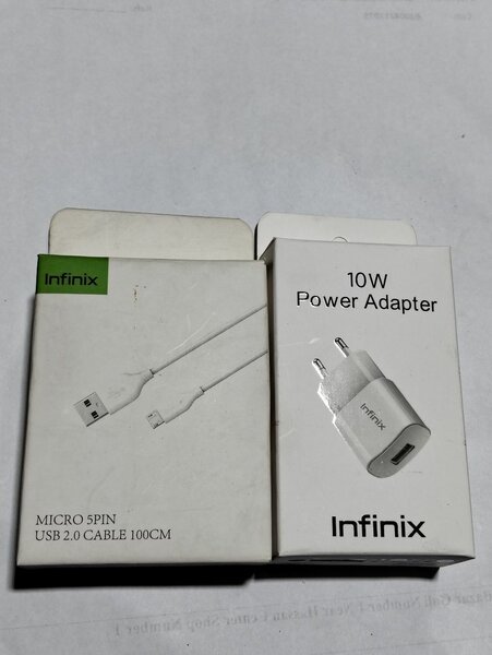 Infinix original charger and cable