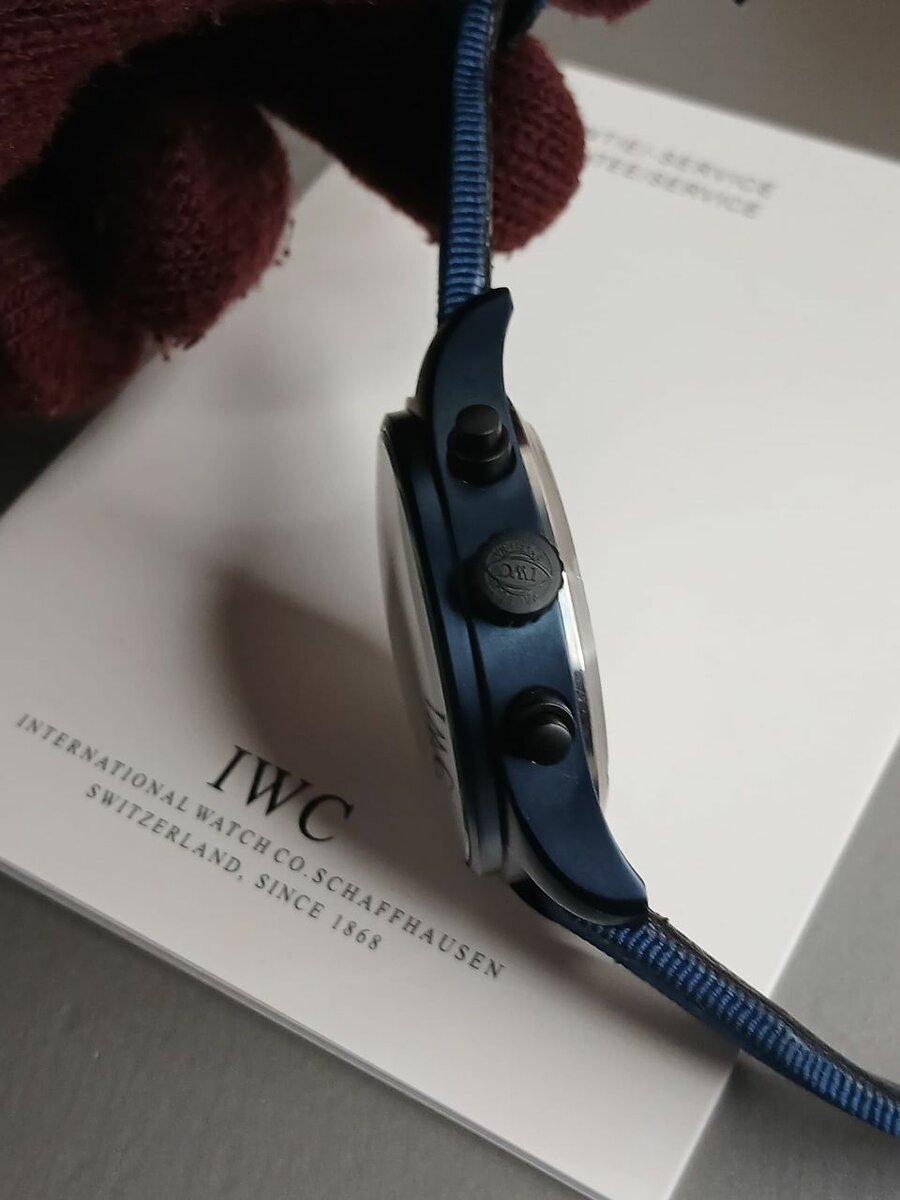 Blue Dial Top Gun IWC Watch