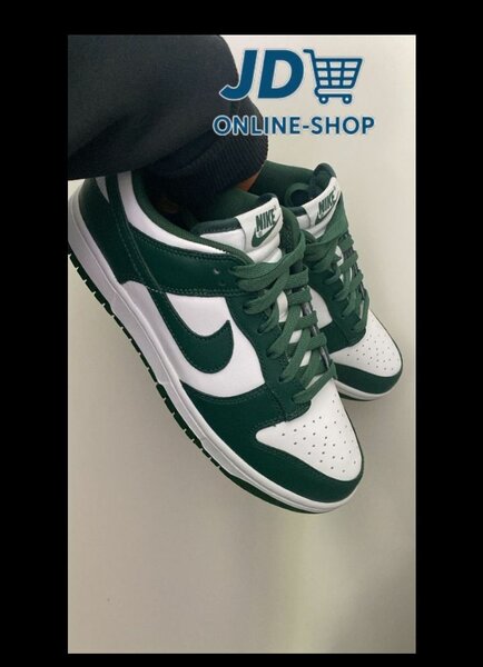 Sneakers basses vert et blanc